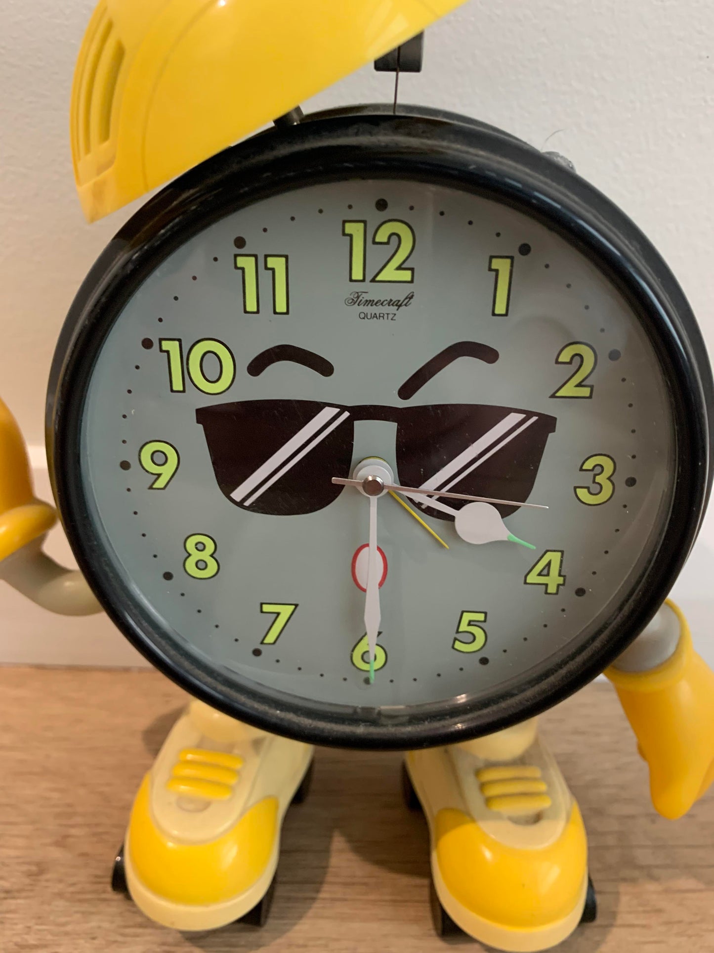 90's Timecraft Quartz Rollerblade Alarm Clock Peace Sign