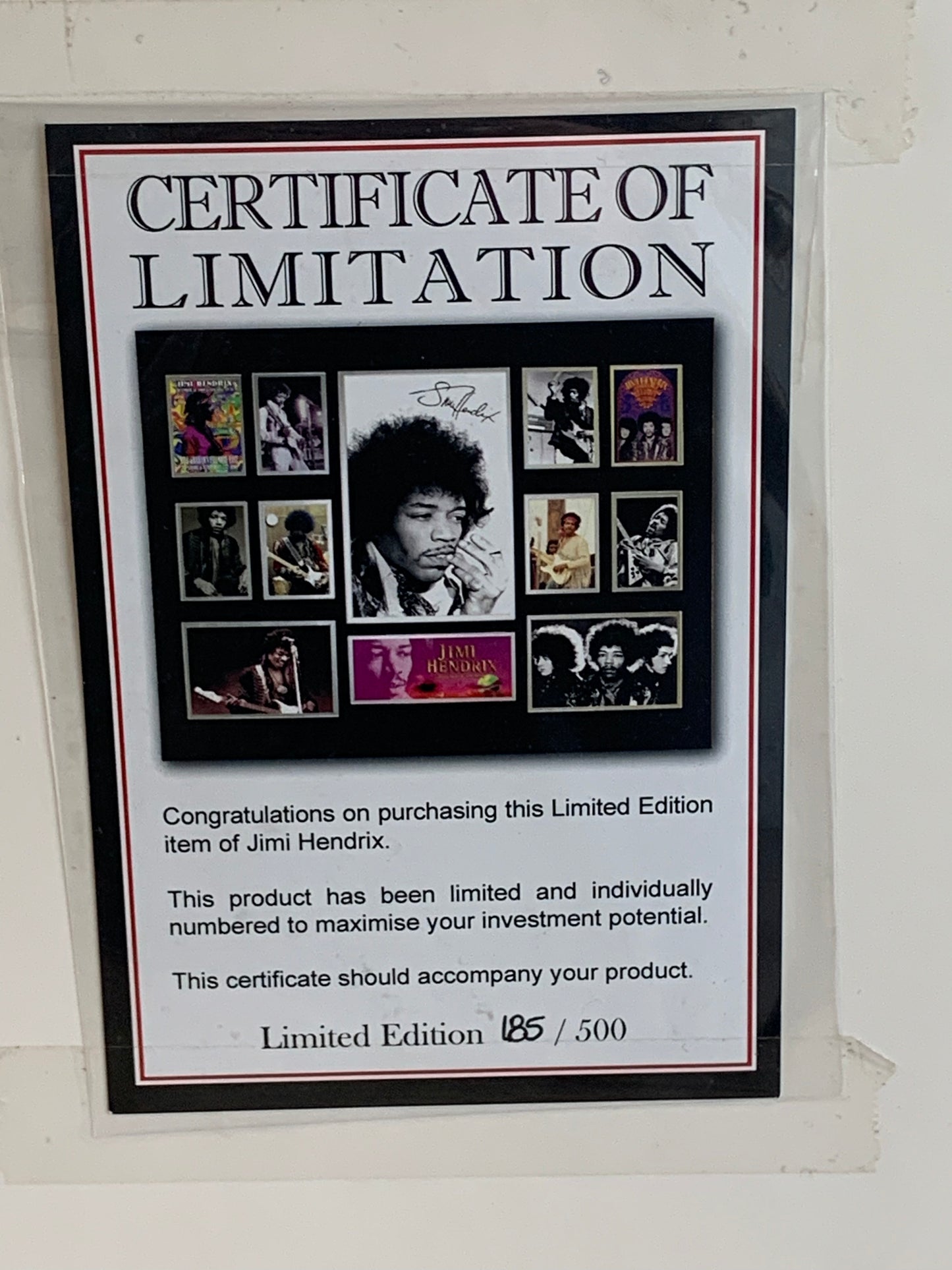 Jimi Hendrix Collectors Frame