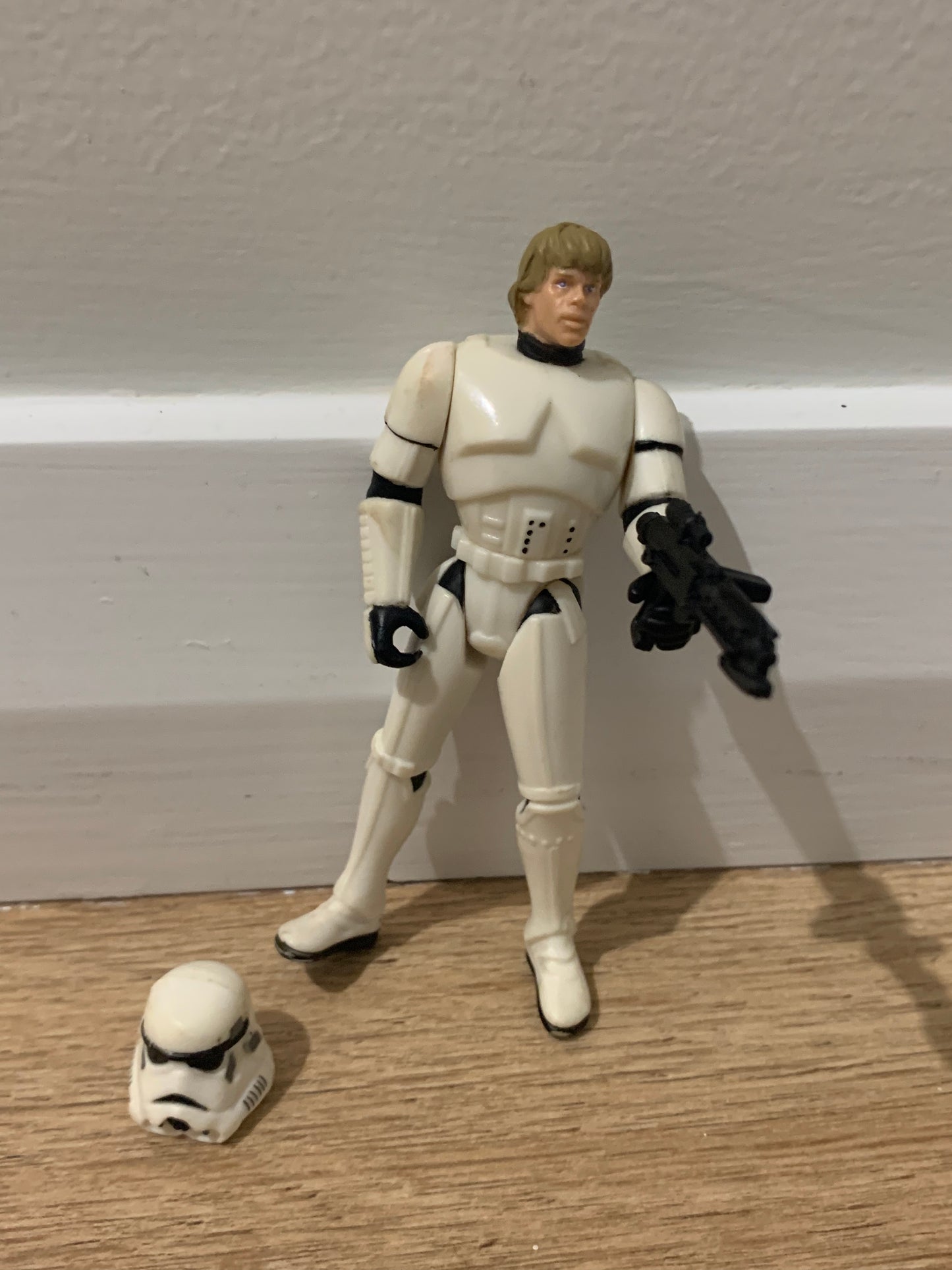 Original 1990s Star Wars Luke Skywalker Storm Trooper New Hope Figurine