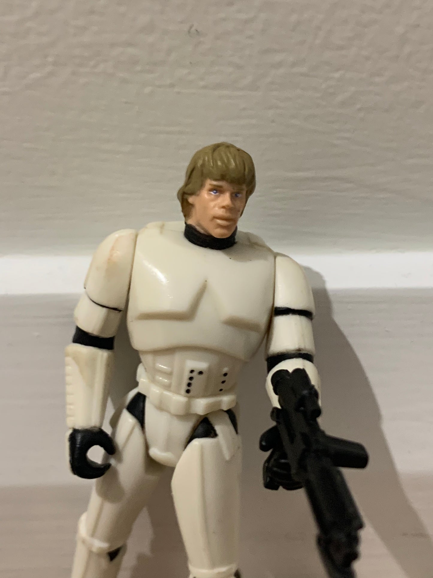 Original 1990s Star Wars Luke Skywalker Storm Trooper New Hope Figurine