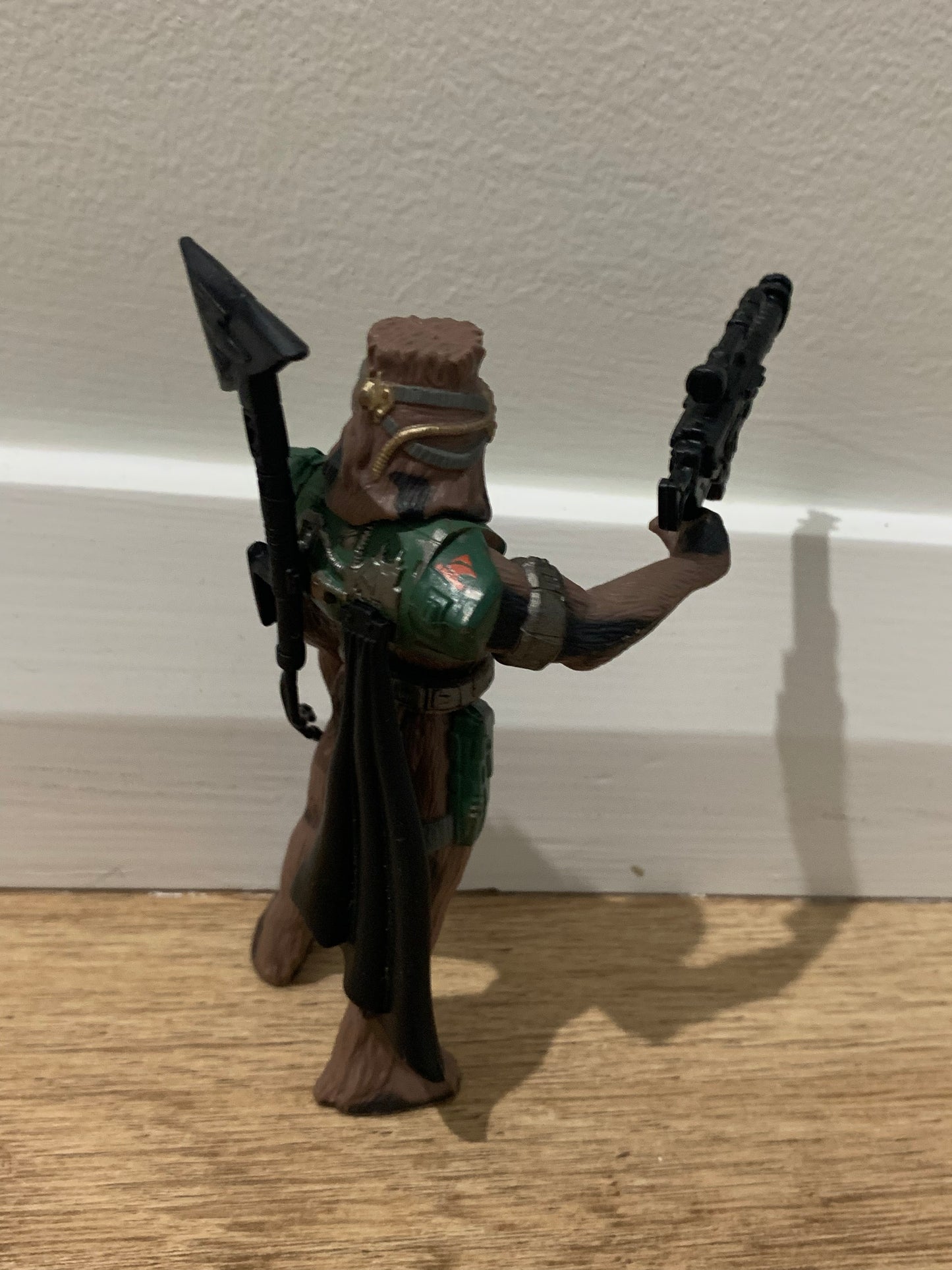 Original 1990s Star Wars Chewbacca Bounty Hunter Disguise Hasbro Figurine